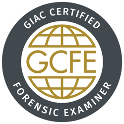 GCFE - Certified Forensic Examiner